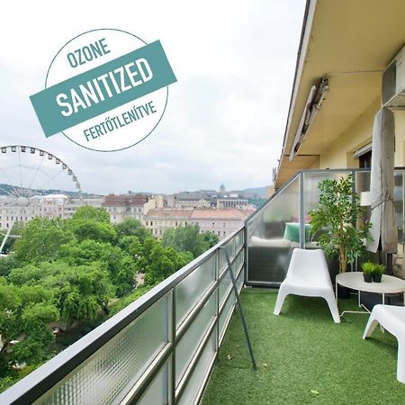 Standard Apartment By Hi5 - Incredible View With Terrace ブダペスト エクステリア 写真
